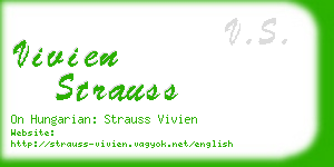 vivien strauss business card